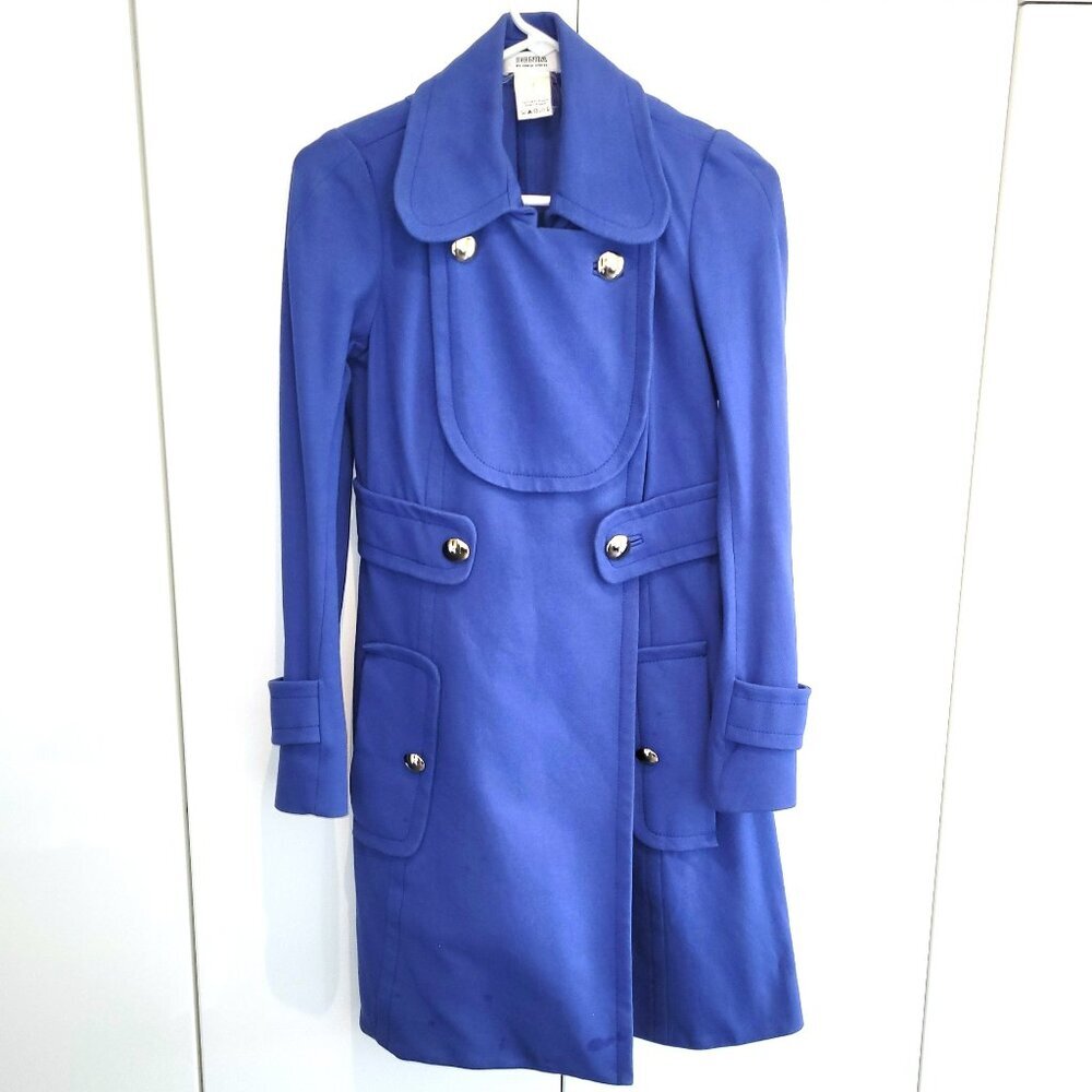 Sonia By Sonia Rykiel Ladylike Coat in Royal Blue Size EU 36 - Picture 2 of 9